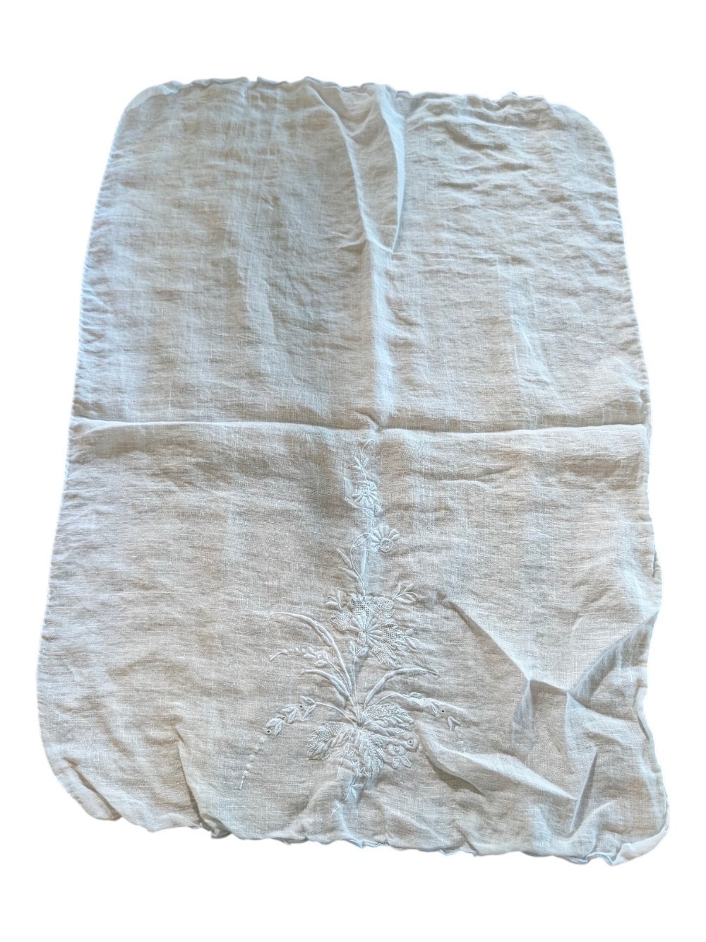 Embroidered Linen Handkerchief